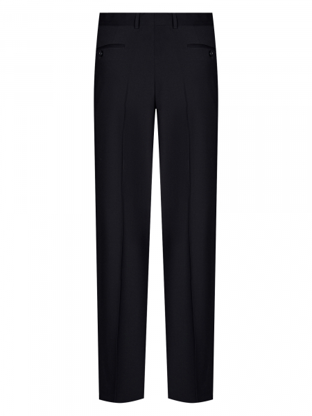 Брюки, S.M.T., без защипов, однотон. (00001, Темно-синий, 50, 6)