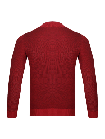 Кардиган, на молнии, стойка, дл/рук. (262, Бордо, 48)