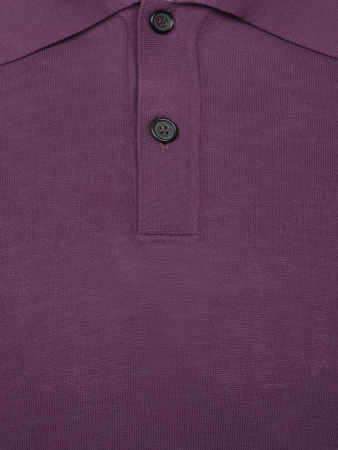 Поло, длинный рукав, однотонное (009, Сиреневый, 50 - M  рукав 64 см)