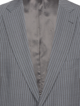 Костюм, BEN, Jaguar, классика, в полоску, 2пуг., 1шл. (24, Серый, 46, 6)