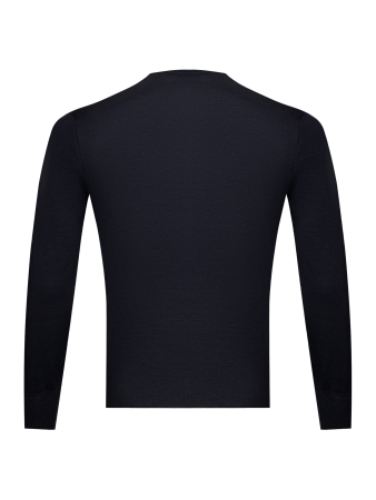 Джемпер, круглый ворот (598, Темно-синий, 48)