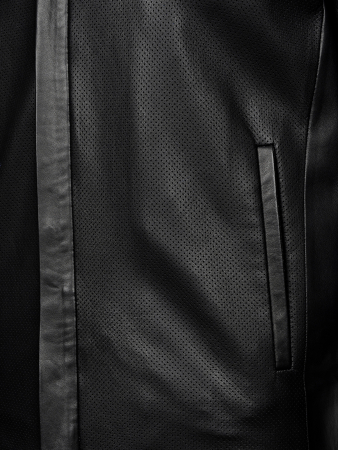 Куртка, Sforza, перфорация, молния (004, Черный, 46 - XS)