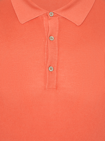 Поло, короткий рукав, однотонное (2342, Морковный, 60-4XL  рукав 27 см)