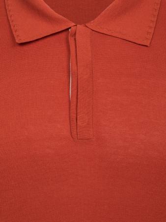 Поло Torras,  короткий рукав, однотонное (00028, Морковный, 54 - XL  рукав 23 см)