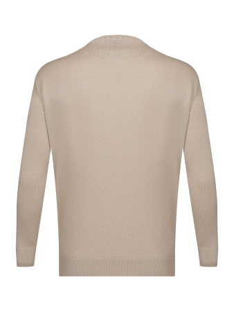 Джемпер, круглый ворот,  длин.рукав (5426, Бежевый, 60 - 4XL)