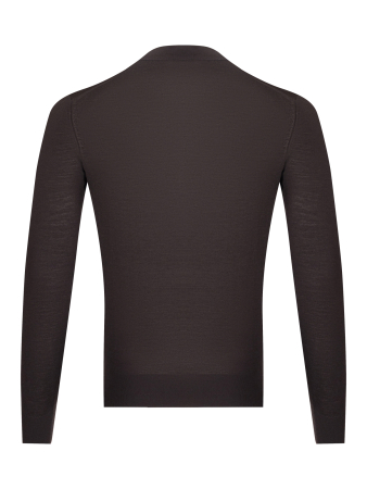 Поло, на пуговицах, дл/рукав (048, Темно-коричн., 50)