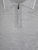 Поло на молнии, дл/рукав, кант на воротнике (823, Серый/Пепельный кант, 58 )