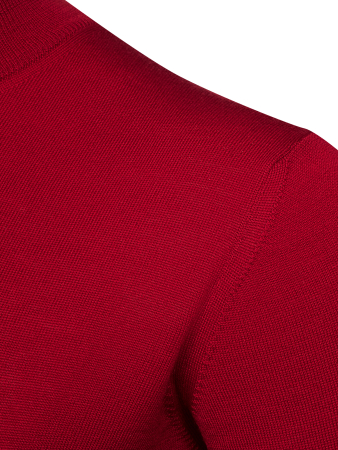 Джемпер, стойка, однотон., дл/рукав (006, Красный, 52 - L)