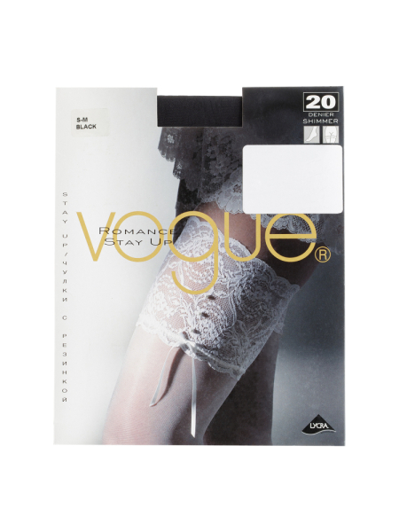 Чулки, Romanse Stay Up, 20 den (0224, Черный, S/M, 20 den)