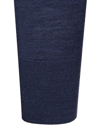 Джемпер, ворот стойка на молнии, дл/рук. (080, Синий, 58 )