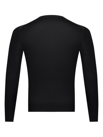 Джемпер, круглый ворот, SF, дл/ рукав 64 см (164, Черный, 58 - 3XL)