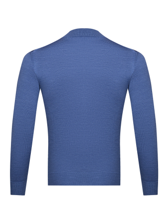Джемпер, стойка, однотон., дл/рукав (044, Синий, 48 - S)