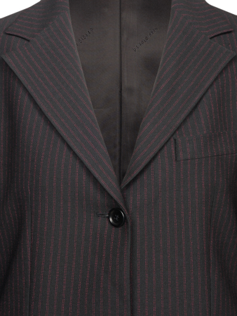 Жакет, U.S.Polo, в полоску (001, Черный, 38)