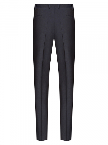 Брюки, S.M.T., без защипов, однотон. (00001, Серо-синий, 46, 6)