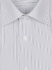 Сорочка, короткий рукав, классика, полоска (150, Серый, 41/42)