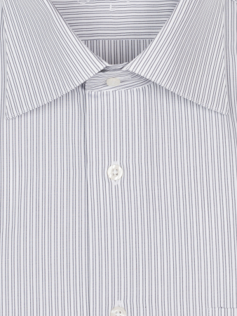 Сорочка, короткий рукав, классика, полоска (150, Серый, 41/42)