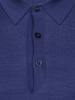 Поло, на пуговицах, дл/рукав (165, Темно-синий, 46)