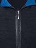 Кардиган на молнии,  длинный рукав, однотонный (00026, Темно-синий, 52 - L  рукав 64 см)