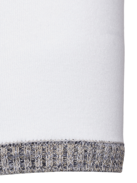 Поло, на пуговицах, кор/рук.,однотон. ворот меланж. (181, Белый, 48)