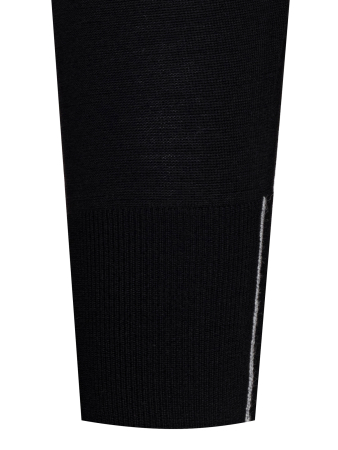 Джемпер , ворот стойка, дл/рукав (164, Черный, 50 - M)