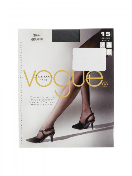 Колготки, Deluxe, 15 den (0474, Графит, 40-44, 15 den)