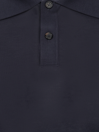 Поло, длинный рукав, однотонное (12, Темно-синий, 50 - M  рукав 64 см)