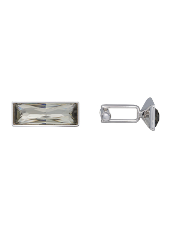 ЗАПОНКИ, THOMPSON,  Англия (24,  BLK DIAMOND, черный прозрачный , Прямоугольные)