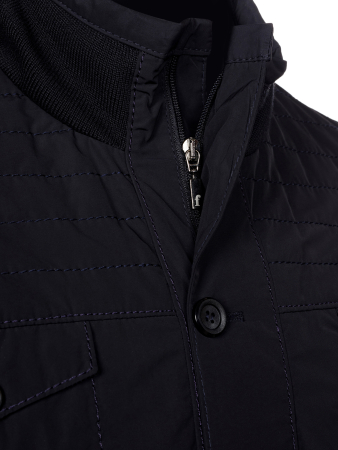 Куртка, A.Ferrante, трикотажная, ворот-стойка, на молнии (008, Темно-синий, 50 - M)