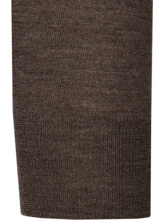 Джемпер, круглый ворот, однотон.дл/рук. (480, Темно-коричн., 58)