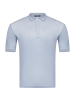Поло однотонное, короткий рукав, рубчик (223, Голубой, 52 - L  рукав 28 см)