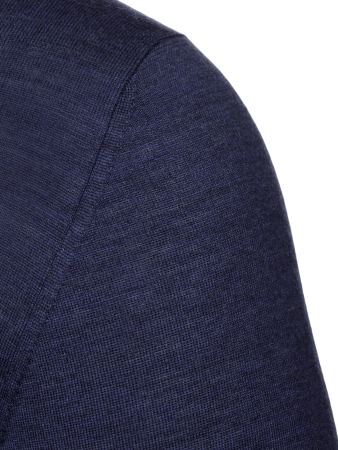 Джемпер, круглый ворот, дл/рукав (080, Темно-джинсов., 52)