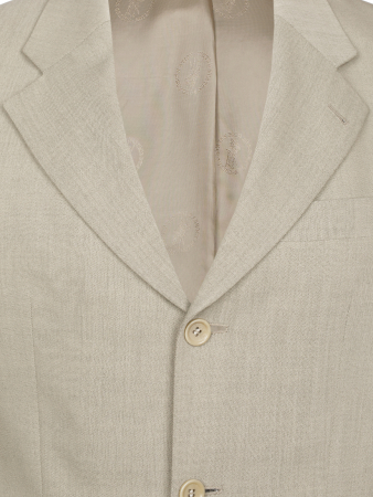 Костюм, U.S.Polo, классика, однотон., 3 пугов./прорез.карм.с клап., 1шл, б.кл.с манж. (513, Бежевый, 48, 6)