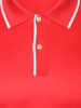 Поло однотонное, ворот с окантовкой, короткий рукав (239, Коралловый/Белый, 56 - XXL рукав 26 см)