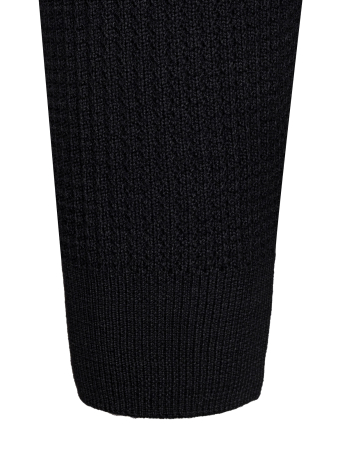 Поло, ворот стойка, пуговицы, однотон., дл/рукав (002, Черный, 56)