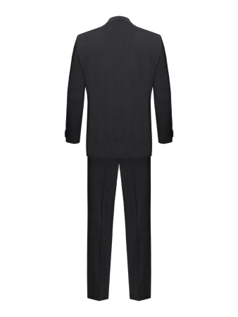 Костюм, Jaguar, классика, однотон., 3 пугов./1борт, 2шл (18, Темно-серый, 46, 6)