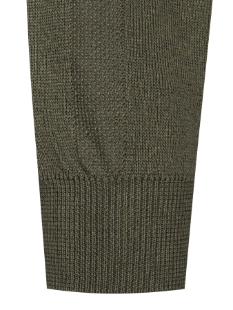 Джемпер трикотаж,  круглый ворот,  длин.рукав, замшевые полоски (00892, Зеленый, 56 - XXL)