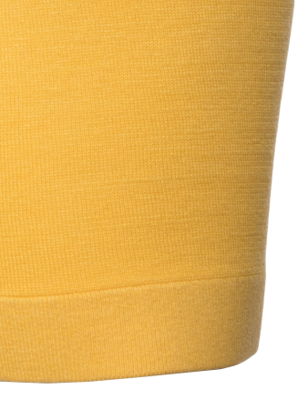 Поло на пуговицах,  короткий рукав, однотонное (00021, Желтый, 52 - L  рукав 29 см)