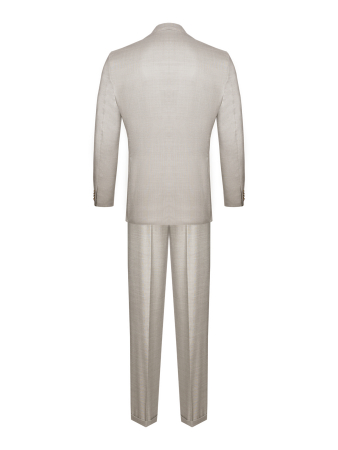 Костюм, EM, классика, однотон., 3 пугов./прорез.карм.с клап., 2шл, б.кл.с манж. (306, Асфальт, 50, 6)