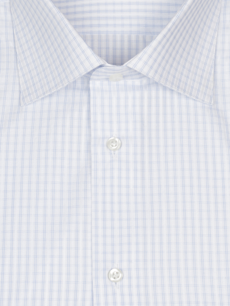 Сорочка, SMT, ДР, London, классика, в клетку (62, Голубой, 45/46)