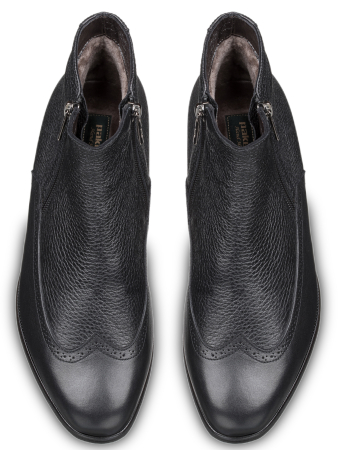 Ботинки, Pakerson (999, Черный, 39, 100% мутон, 50% кожа телячья 50% кожа олень)