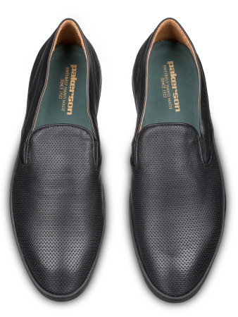 Слипоны, Pakerson (999, Черный, 42, 100% кожа, Кожа телячья 100%)