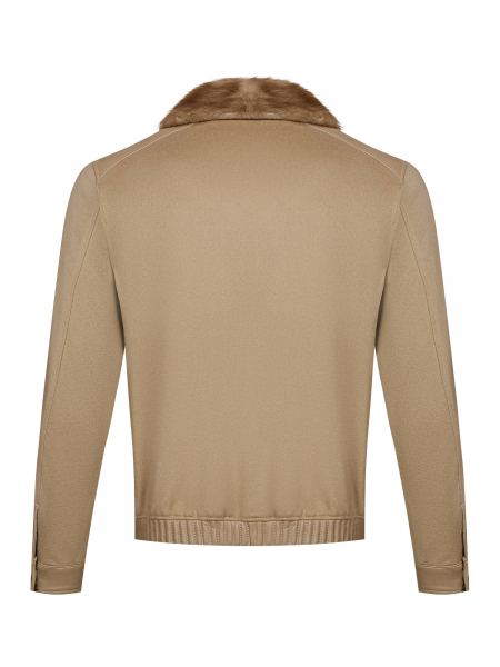 Куртка, Torras, кожан. вставки, воротник мех (00503, Бежевый, 50 - M)