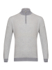 Джемпер, стойка ворот, на молнии, длин. рукав (010 , Серый, 60 - 4XL)