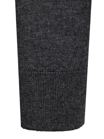 Джемпер, круглый ворот, длин. рукав (27, Темно-серый, 48 - S )