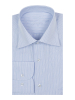 Сорочка, длинный рукав, классика, полоска (250, Голубой, 37/38)