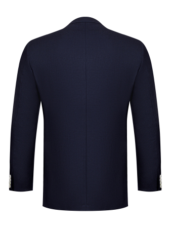 Пиджак, средне-притал., одноборт., сетка, 2 пуг. (16705, Темно-синий , 52 , L)
