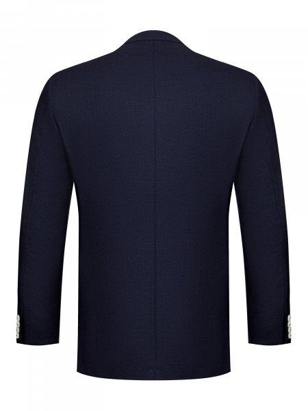 Пиджак, средне-притал., одноборт., сетка, 2 пуг. (16705, Темно-синий , 52 , L)