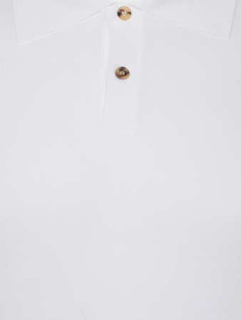 Поло, длинный рукав, однотонное (1, Белый, 54 - XL  рукав 64 см)