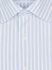 Сорочка, длинный рукав, классика, полоска (210, Голубой, 41/42)