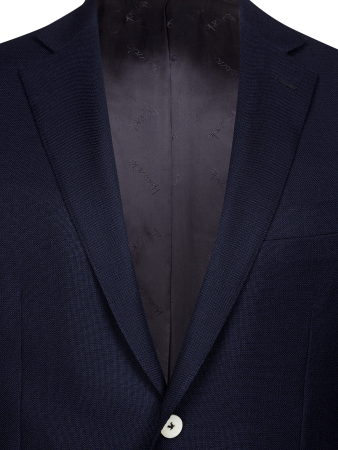 Пиджак, средне-притал., одноборт., сетка, 2 пуг. (16705, Темно-синий , 52 , L)